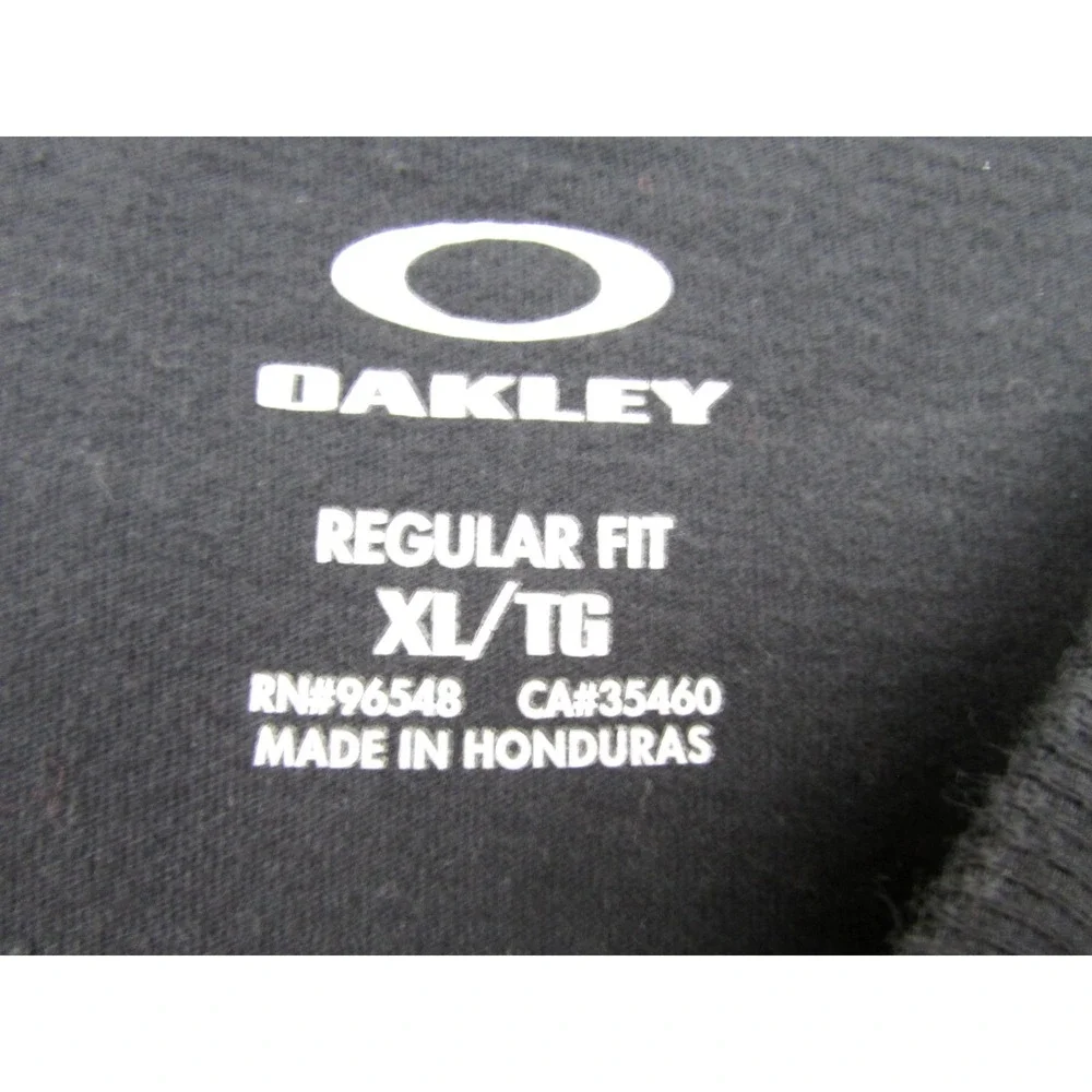 Oakley Shirt Mens XL Black Regular Fit O Icon‎ Logo Graphic Short Sleeve T-Shirt